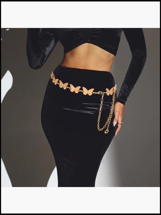 Adjustable Metal Waist Chain Belt for Jeans and Dresses main image 7